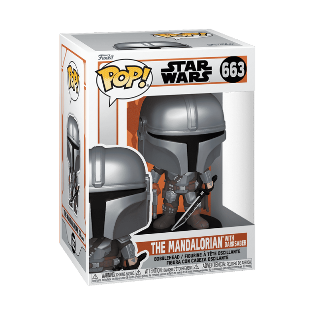 Funko POP 663 Mandalorian with Darksaber