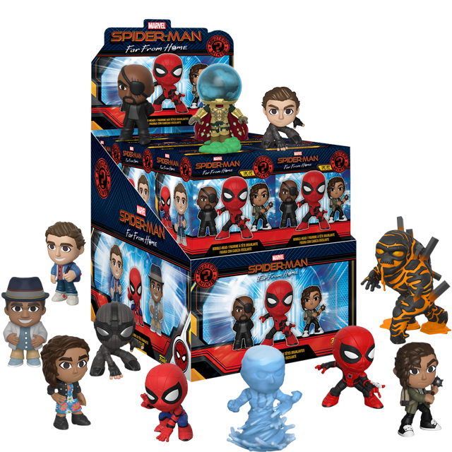 funko mystery minis spider man far from home