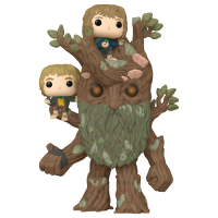 Treebeard with Mary & Pipin - Lord of the rings