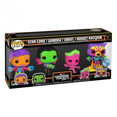 Funko POP  Guardians of the Galaxy Black light 4-Pack