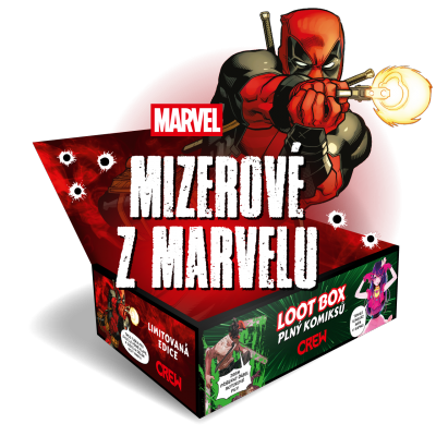 Crew Loot box plný komiksů: Mizerové z Marvelu