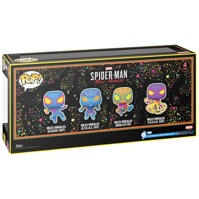 Funko POP  Miles Morales Black light 4-Pack