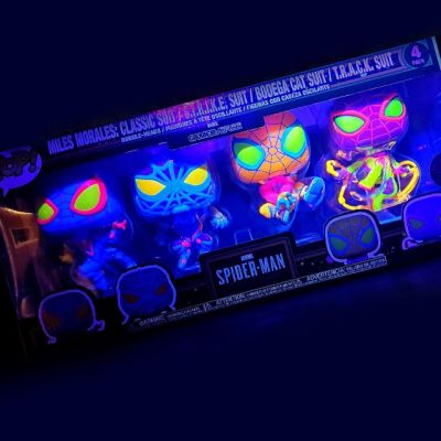 Funko POP  Miles Morales Black light 4-Pack