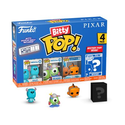 Monsters Pixar 4PK Bitty POP