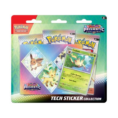 Pokémon: Prismatic Evolutions Tech Sticker Collection - Leafeon