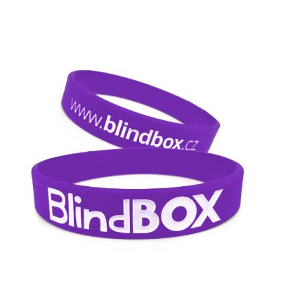 Silicone wristband Premium - Purple